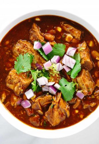 New Mexican red pork chili