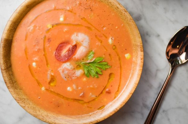 Slow Cooker Shrimp Bisque