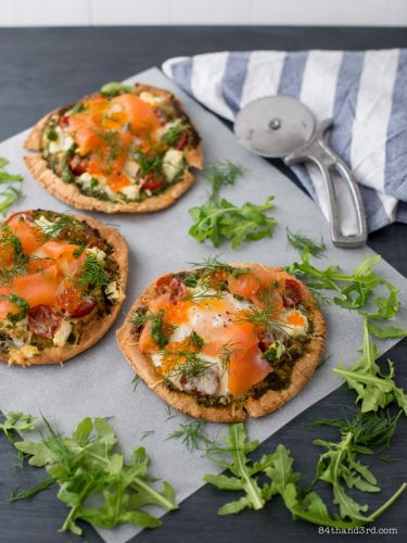 Smoked Salmon Breakfast Pizza