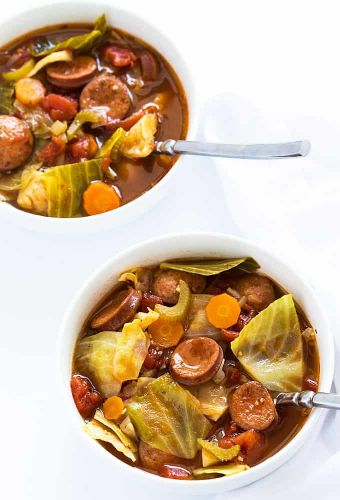 Smoked Sausage and Cabbage Soup