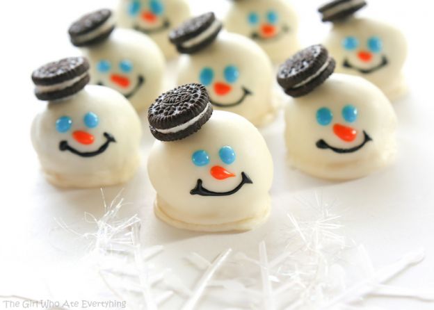 Melted snowmen Oreo balls