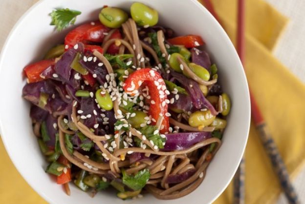 Soba Noodle & Raw Veggie Salad