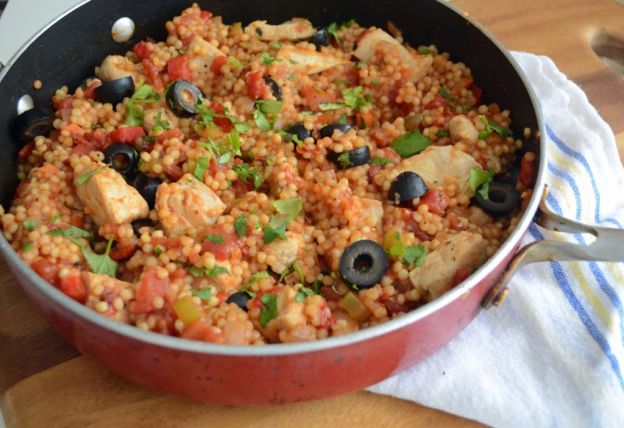 Spanish chicken and couscous