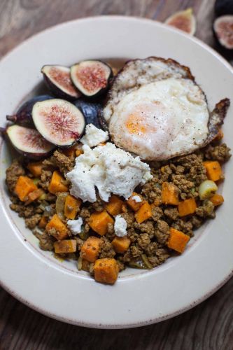 Spiced Beef And Sweet Potato Bowls With Crispy Eggs