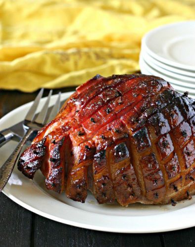 Spiced Maple Glazed Ham