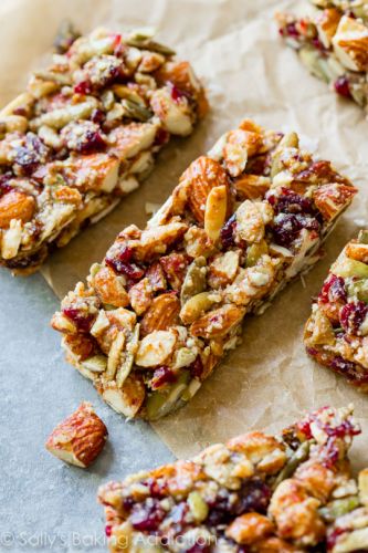 Spiced Pumpkin Seed Cranberry Snack Bars