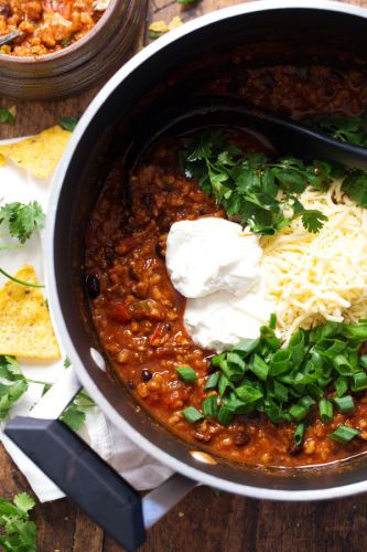 30-minute Spicy Ancho Turkey Chili