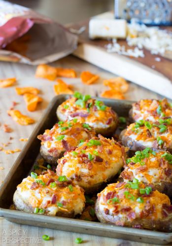 Spicy Mesquite Twice Baked Potatoes