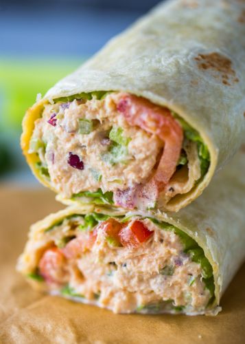 Spicy Sriracha Tuna Wraps