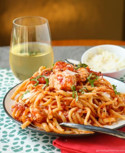 Spicy Tilapia with Linguine