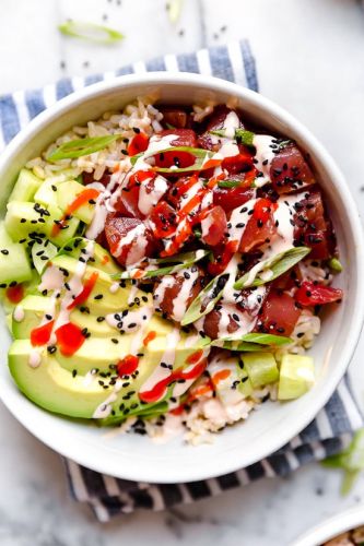 Spicy Tuna Poke Bowls