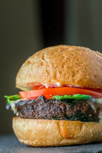 Spinach and Havarti Stuffed Portabello Mushrooms