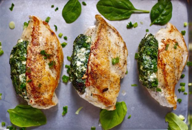 Spinach Stuffed Chicken Breasts