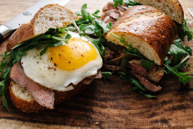 Steak and Egg Sandwich