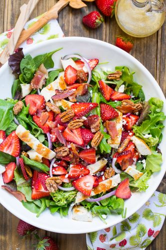 Strawberry fields salad