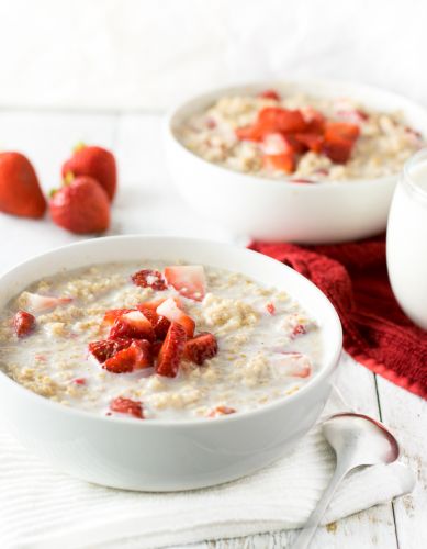 Strawberries and Cream Oatmeal