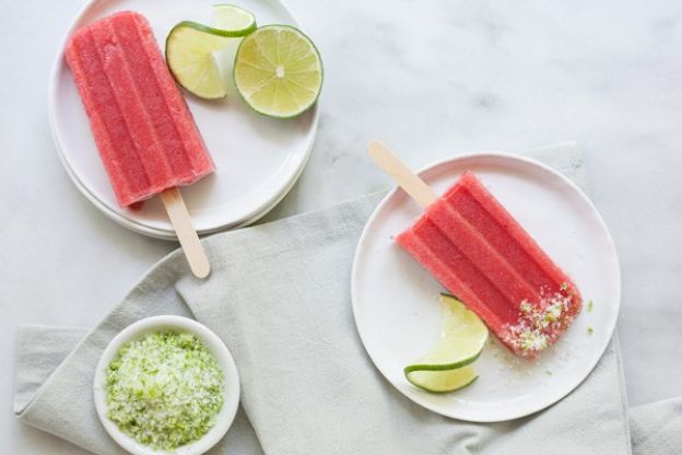 Strawberry Margarita Frozen Pops