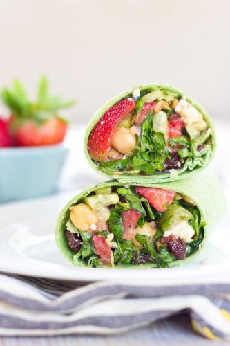 Strawberry Salad Wrap