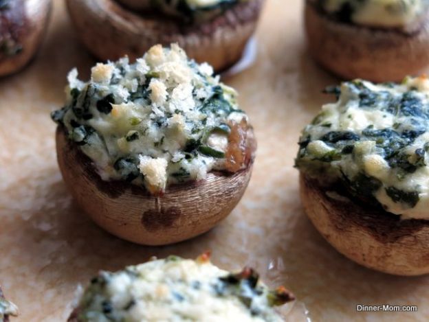 Cheesy stuffed mushrooms