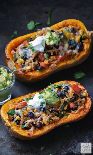 Stuffed butternut squash