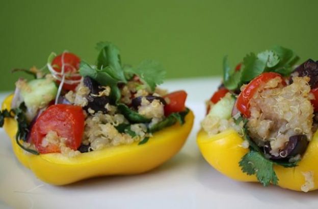 Vegetarian stuffed peppers