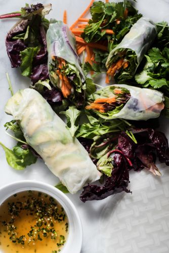 Summer Rolls with Chili-Lime Dipping Sauce