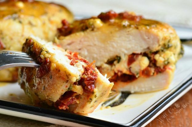 Sundried Tomato Feta Stuffed Chicken