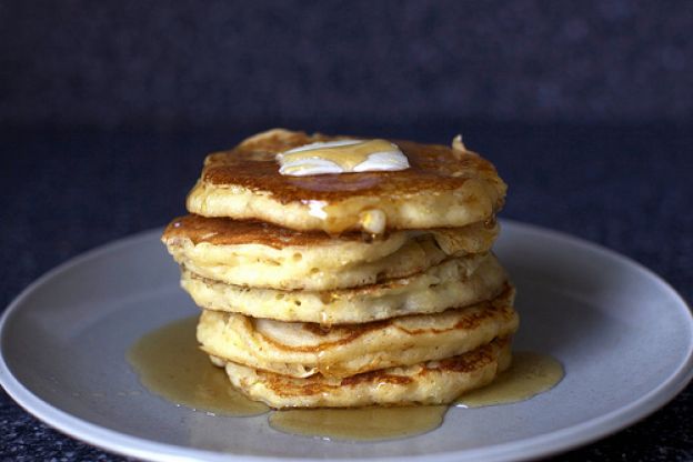 Sweet corn pancakes