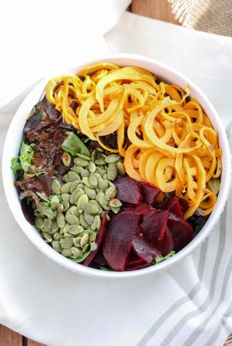 Sweet potato & beet salad