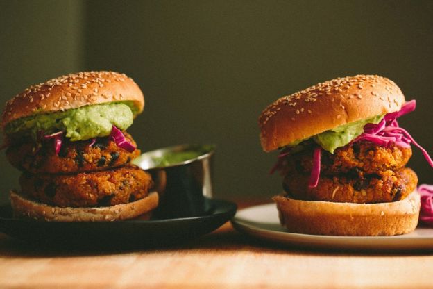 Sweet Potato, Black Bean and Quinoa Burger