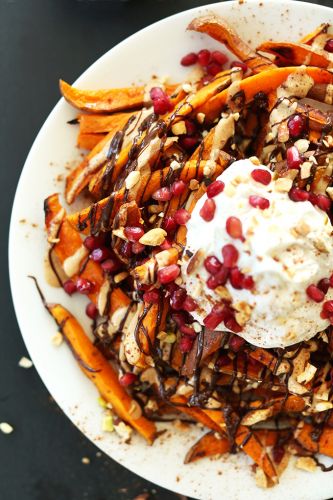 Superfood sweet potato dessert fries