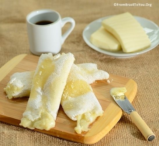 Tapioca Crepes with Cheese (Tapioca com Queijo)