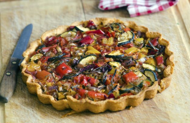 Mediterranean veggie tart