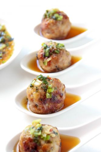 Thai-style pork meatballs