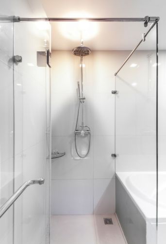 Get shower doors sparkling clean