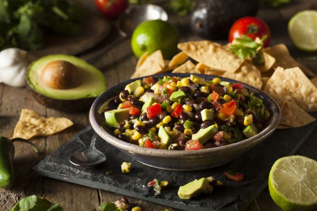 Black bean, corn & avocado salsa