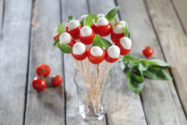 Tomato Mozzarella Bouquets