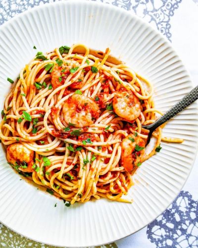 Tomato Shrimp Pasta