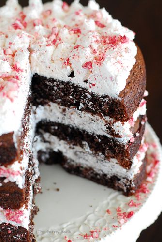 Chocolate peppermint torte