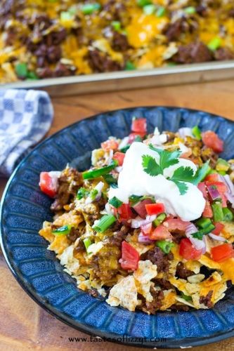 Tortilla chip Mexican pizza