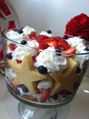 Fourth of July trifle