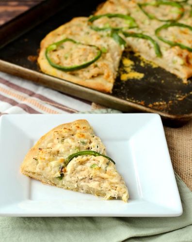 Tuna Pizza With Green Peppers