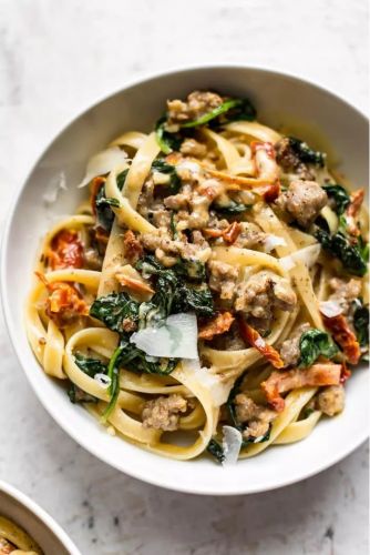 Tuscan Sausage Pasta