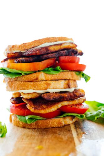 Vegetarian BLT Sandwiches