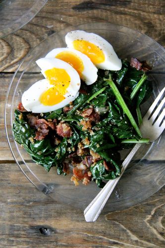 WARM SPINACH SALAD