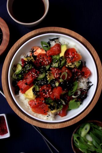 Watermelon Tuna Poke Bowl