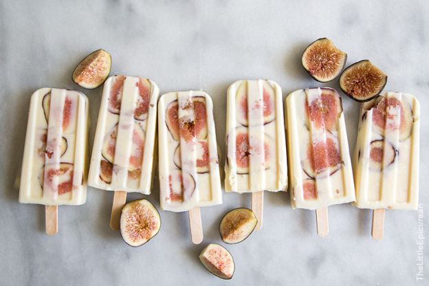 Whiskey Yogurt Fig Popsicles