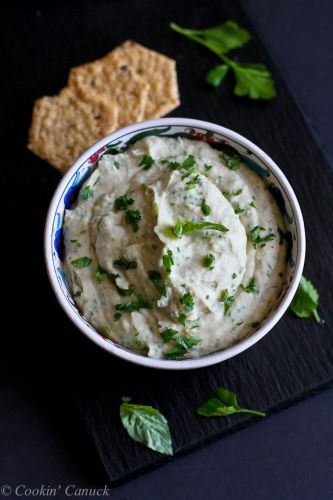 White bean and basil hummus