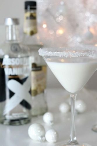 White Chocolate Snowflake Martini