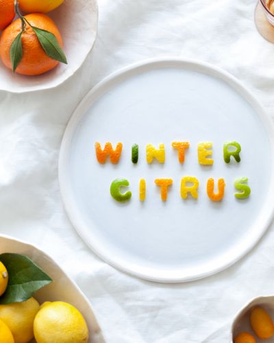 Citrus typography